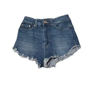 Urban Outfitters BDG Super High Riss Dolphin Jean Shorts Size 24w